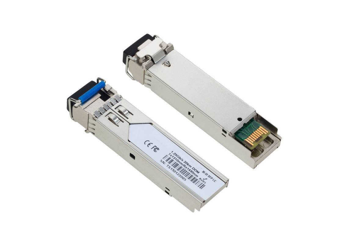 1.25G BIDI Single Fiber SM SFP 1310/1490nm 20KM Transceiver Multi Vendor MSA Compatible