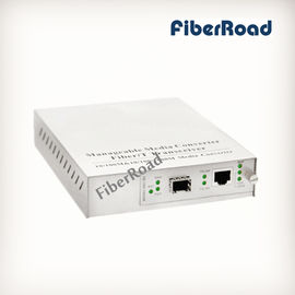 China 1000base-Tx (RJ45) to Open SFP Port Managed Media Converter supplier