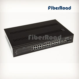 China 24 Ports 10/100Base-T managed Web Smart POE Switch with 2 Gigabit TP/SFP Ports Combo supplier