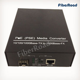 IEEE802.3af 15.4W 10/100/1000M SFP POE PSE Media Converter