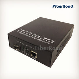 IEEE802.3af 25W 10/100/1000M POE PSE Media Converter with SFP Slot