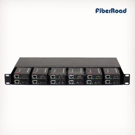 1U 12 Slots Mini Media Converter Rack Mount Chassis