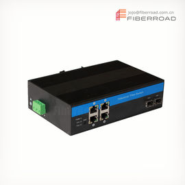 High Performance 4 Ports 1000M RJ45 Industrial Fiber Switch with 2x1000M SFP