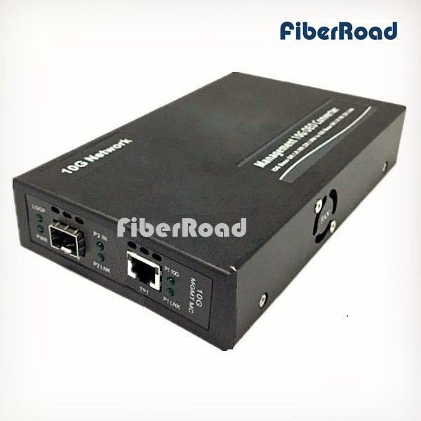 Long Haul Standalone Web Smart 10G SFP+ to RJ45 Ethernet Media Converter