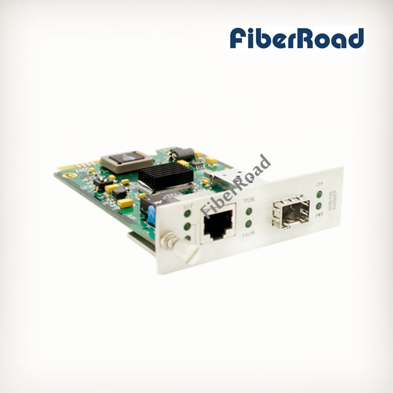 10Gbase-T RJ45 to SFP+ Fiber Media Converter Card for 19 inch Rack Mount