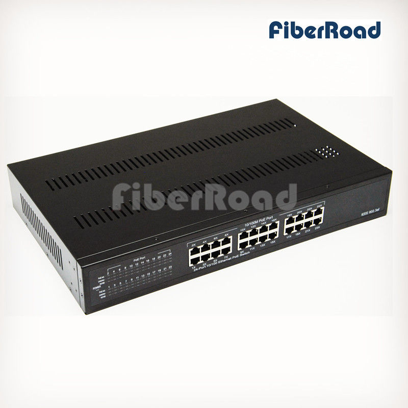24-Port 10/100M Ethernet PoE Switch with 15.4W IEEE802.3af