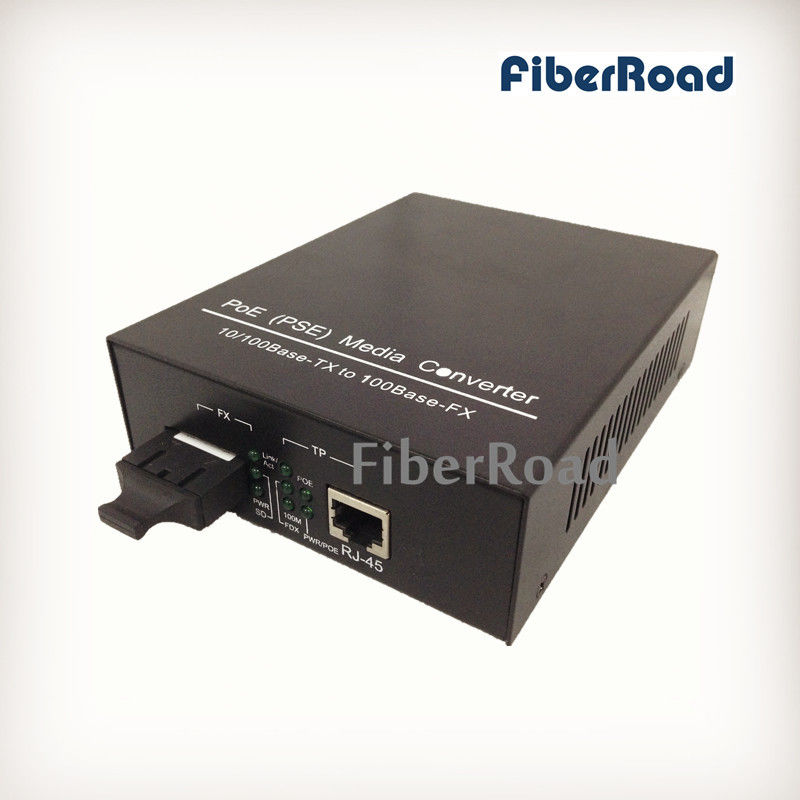 IEEE802.3af 25W MM 2km 1310nm SC 10/100M POE PSE Media Converter
