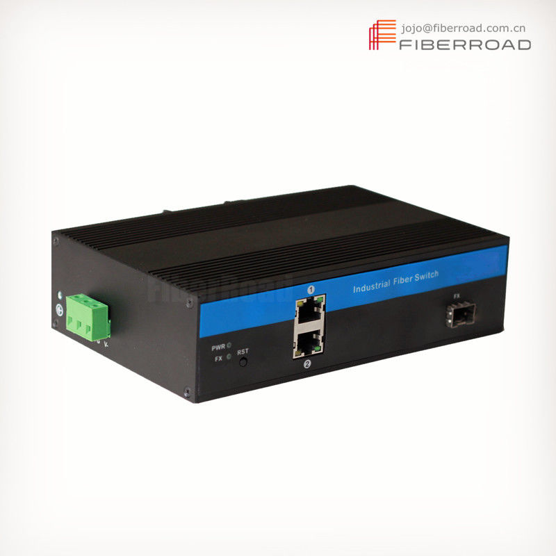 2-Port 10/100/1000M to 1-Port SFP Industrial Ethernet Switch
