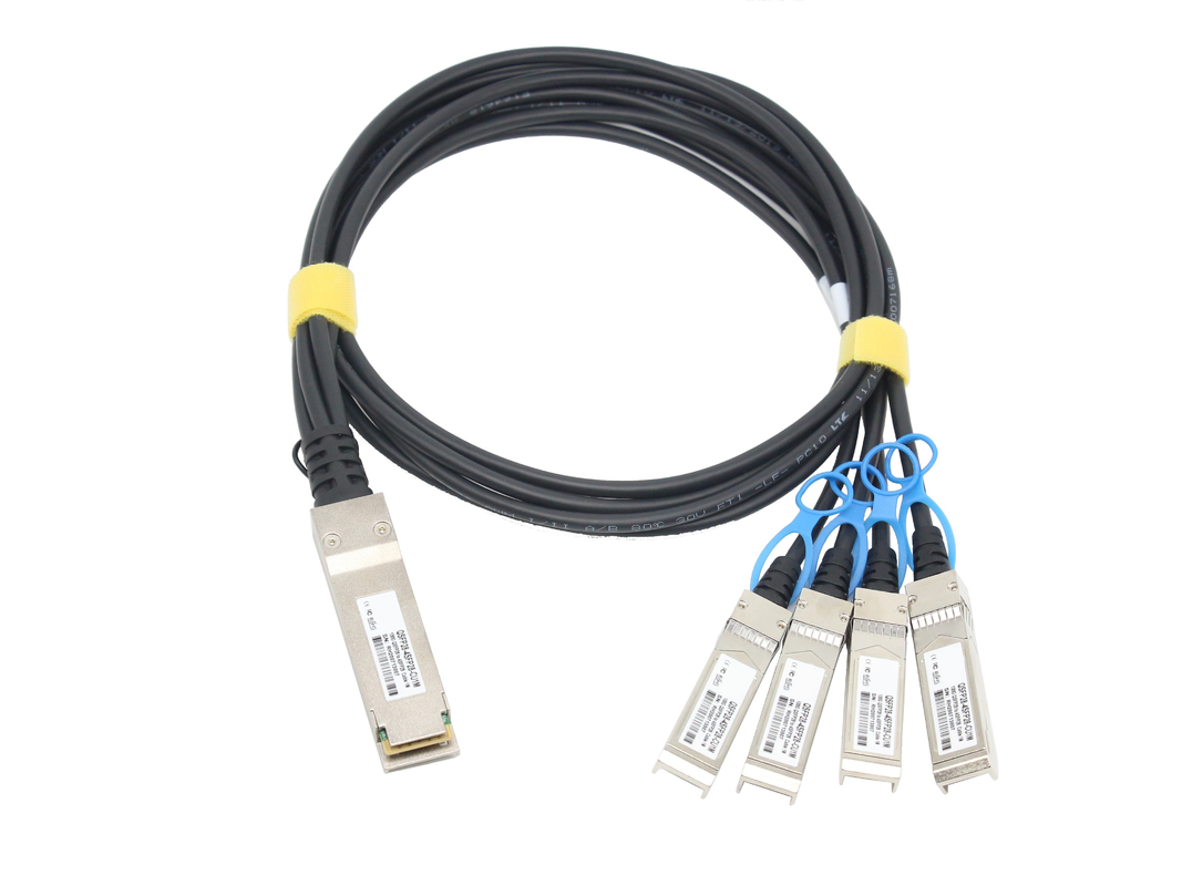 100G QSFP28 to 4 X  25G SFP28 Direct Attach Copper Cable Transceiver Copper Twinax 2M  30AWG