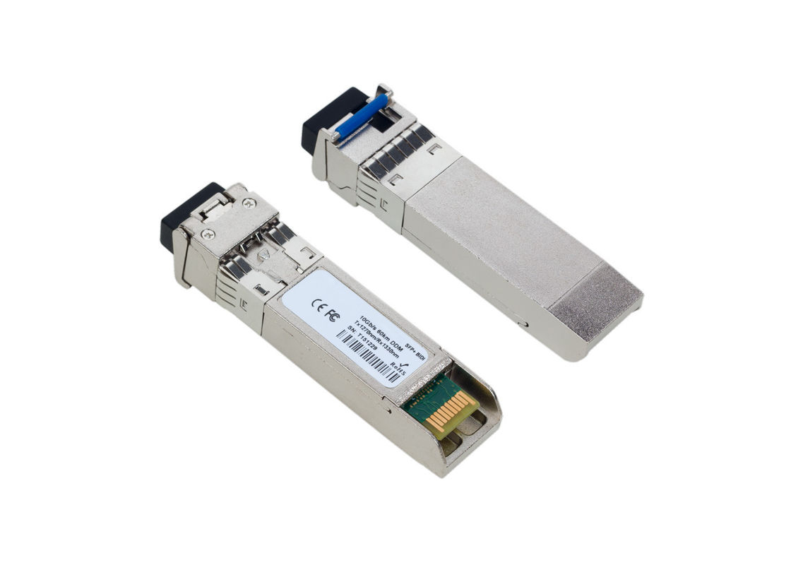 10GB SFP+ BIDI 1490/1550 80km DDM SFP+ Transceiver with Multi-Vendor MSA Compatible
