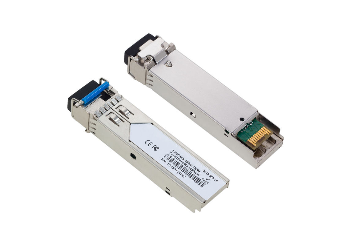 1.25G BIDI Single Fiber SM SFP 1310/1550nm 10KM Transceiver Multi Vendor MSA Compatible