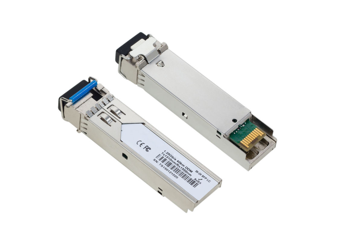 1.25G BIDI Single Fiber SM SFP 1310/1550nm 40KM Transceiver Multi Vendor MSA Compatible