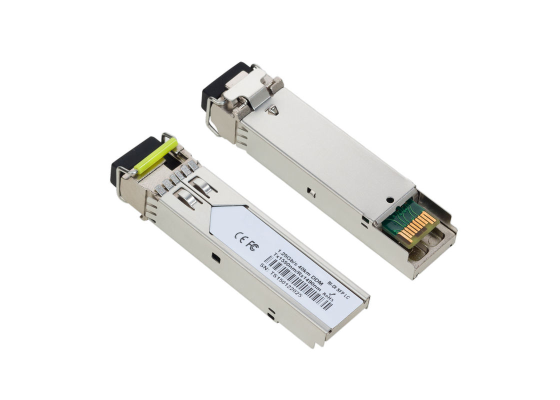 1.25G BIDI Single Fiber SM SFP 1550/1490nm 40KM Transceiver Multi Vendor MSA Compatible