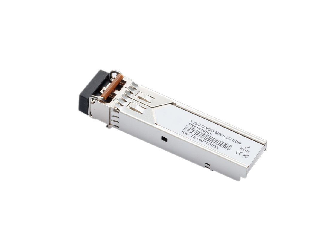 1.25G CWDM Transceiver  Single Mode 1350nm 80KM with Multi Vendor MSA Compatible